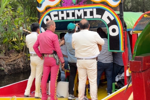 Mexico: Xochimilco VW vintage bus, Boat ride & brunch