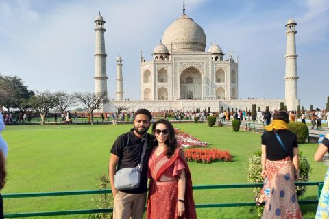 Desde Jaipur: Excursión de un día al Taj Mahal y traslado a Delhi