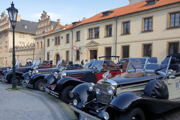 Les rues de Prague en décapotable vintage, visite du château de PraguePrague : Visite de la vieille ville et du château de Prague