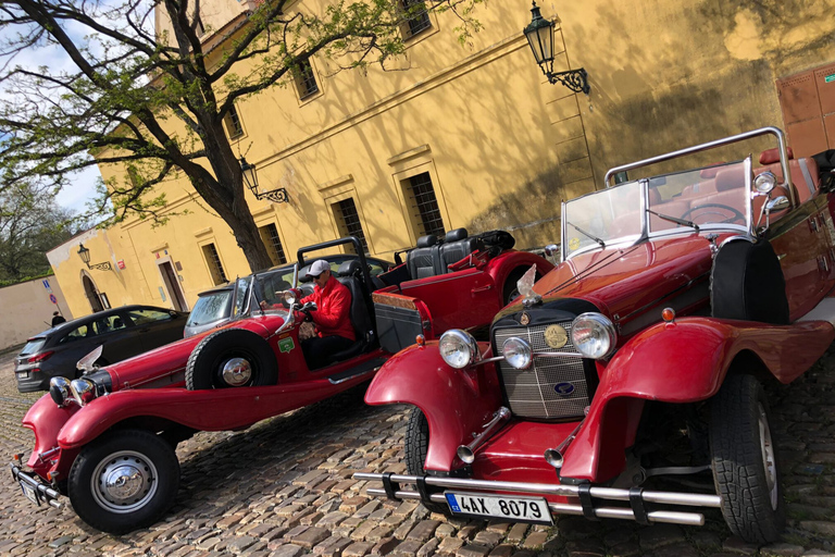 Prague streets in Vintage convertible, Prague castle tour Prague: Old Town and Prague castle sightseeing tour