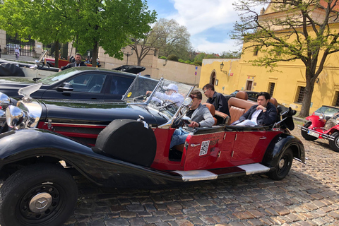 Prague streets in Vintage convertible, Prague castle tour Prague: Old Town and Prague castle sightseeing tour