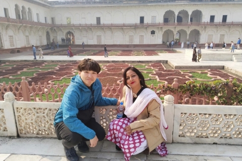 Agra: Taj Mahal en Agra fort Tour met gids