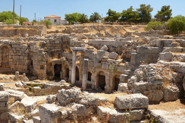 Au départ d'Athènes : Excursion d'une journée dans l'ancienne Corinthe avec transfert privéVisite avec accompagnateur