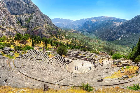 Au départ d'Athènes : Visite privée historique de l'oracle et du stade de Delphes