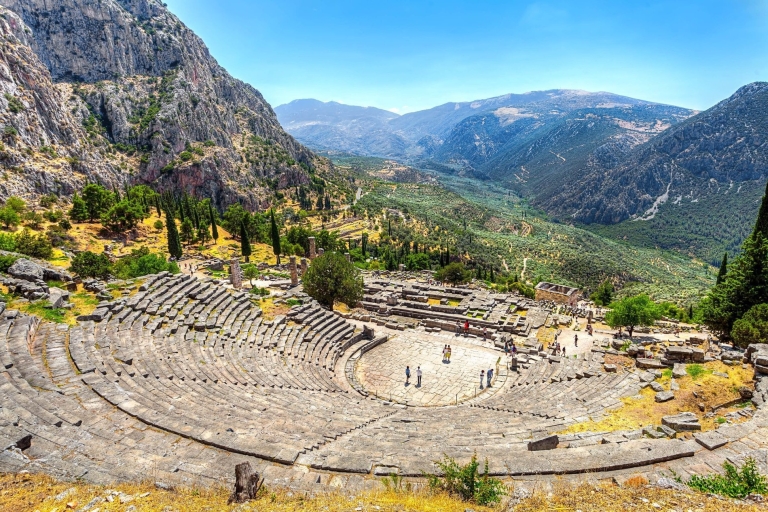 Van Athene: Delphi Oracle & Stadium Private Historical TourDelphi privétour vanuit Athene met gids