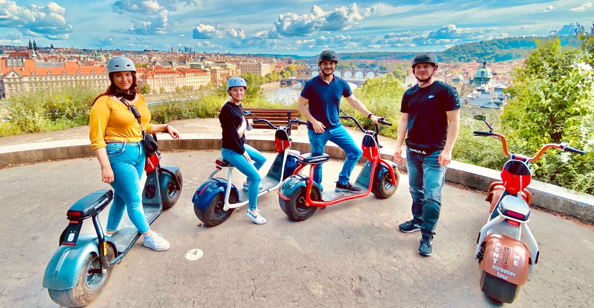 Prague: Fat Tire E-Scooter Guided Tour