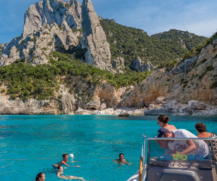 Santa Maria Navarrese: Baunei Coast Cruise with Swim Stops