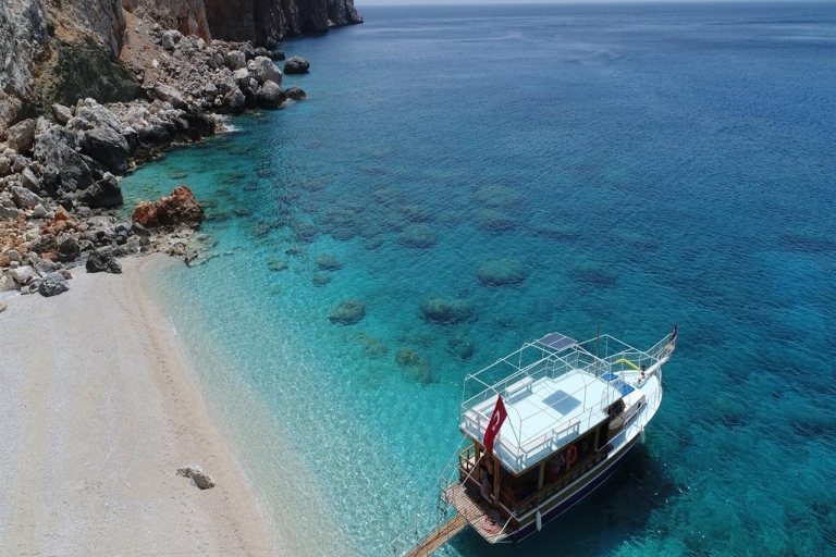 Von Antalya aus: Ganztägiger Suluada Bootsausflug mit BBQ MittagessenGanztägiger Suluada Bootsausflug - Treffen am Hafen