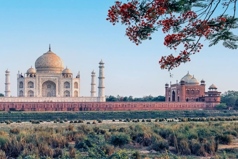 Agra: Taj Mahal-toegangsticket (Skip-the-line)Taj Mahal-tickets + gids + auto