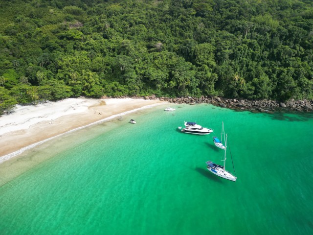 Visit From Ilha Grande Lopes Mendes Beach roundtrip boat ticket in Ilha Grande