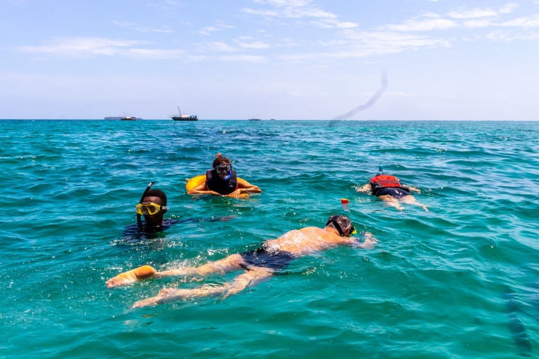 Île de Wasini : Observation des dauphins et plongée en apnée au parc marin de KisiteDépart de Diani & Tiwi