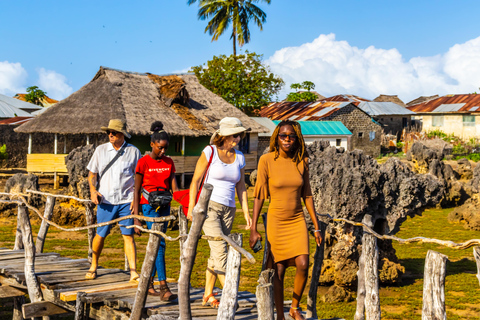 Île de Wasini : Observation des dauphins et plongée en apnée au parc marin de KisiteDépart de Diani & Tiwi