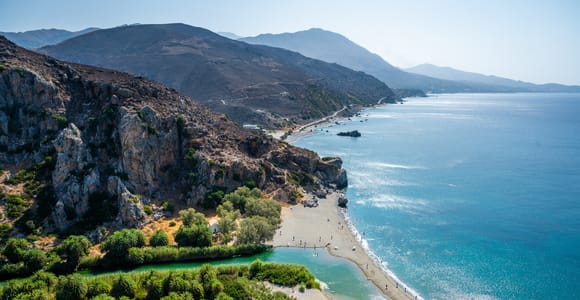 Day Trip to Preveli & Damnoni Beach & Rethymno City Tour