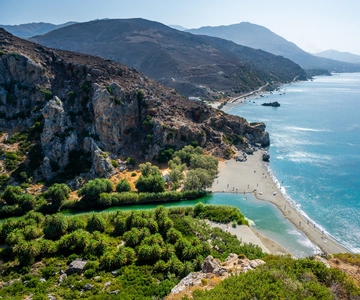 Day Trip to Preveli & Damnoni Beach & Rethymno City Tour
