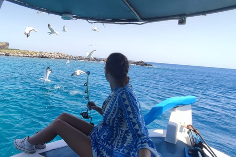 Crete: Fishing &amp; Swimming Boat Cruise with Lunch &amp; Drinks