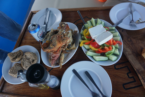 Crete: Fishing &amp; Swimming Boat Cruise with Lunch &amp; Drinks