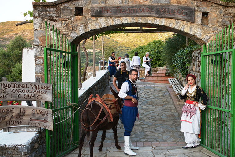 Crete: Traditional Dance Show and Buffet Dinner with WineTour in German, French, English with Pickup