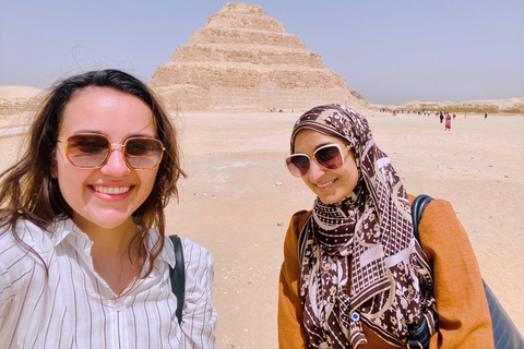 Vrouwelijke gidsen: Memphis, Saqqara, piramides en de Sphinx-tourMemphis, Saqqara, de piramides en de Sphinx-dagtour