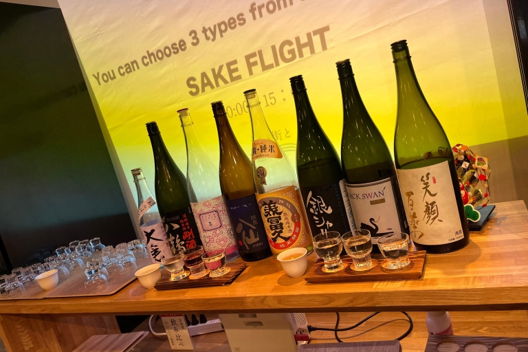 Genieße japanischen Sake mit frischem Sashimi in Tsukiji!Sake & Köstlichkeiten vereinen: Tsukijis ultimative Fusion!