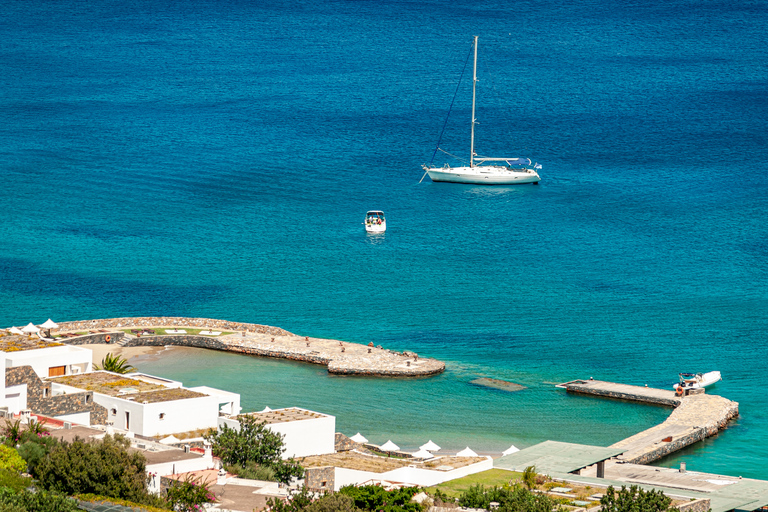 Elounda: Spinalonga Guided Boat Tour with BBQ and Swimming