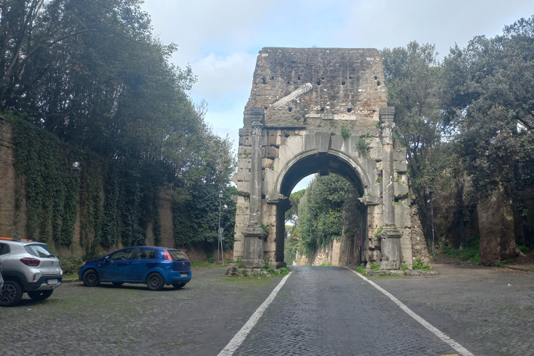 Rome: Appian Way Golf Cart Tour with Roman Catacombs Entry