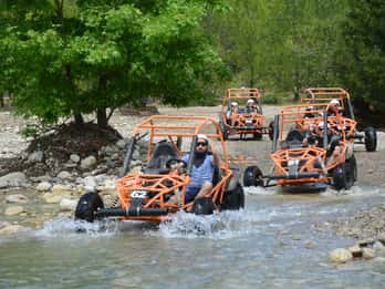 Da Belek: Zipline completamente combinata, Quad Safari, Rafting, Pranzo