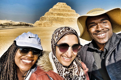 Vrouwelijke gidsen: Memphis, Saqqara, piramides en de Sphinx-tourMemphis, Saqqara, de piramides en de Sphinx-dagtour