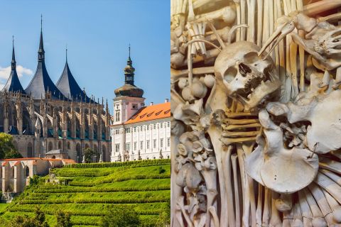 Praha: Kutná Hora og Bone-kirken med transport tur-retur