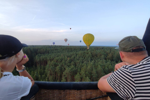 From Vilnius: Hot Air Balloon Ride outside the city Private Flight with Hotel Transfer Outside Vilnius