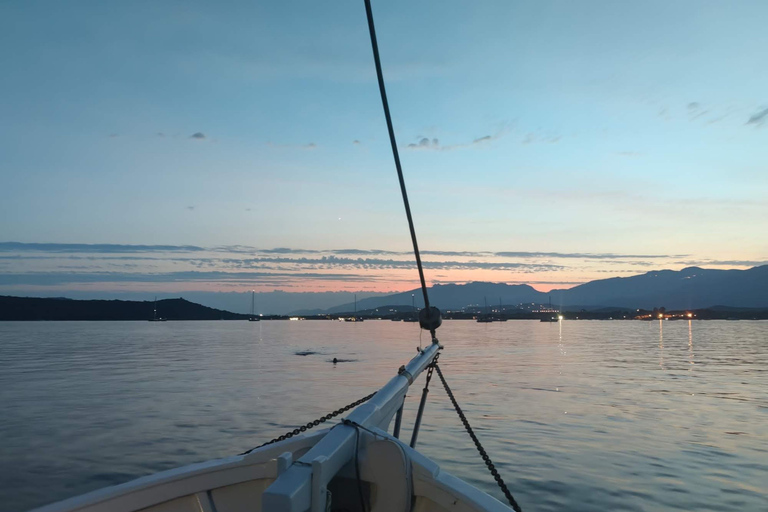 Porto-Vecchio: diner aperitief bij zonsondergang op zee