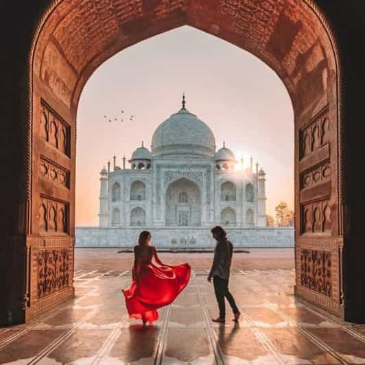 New Delhi Taj Mahal & Agra Fort Entry Tickets with Transfer GetYourGuide