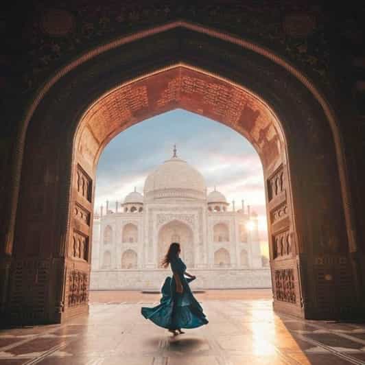 New Delhi Taj Mahal & Agra Fort Entry Tickets with Transfer GetYourGuide