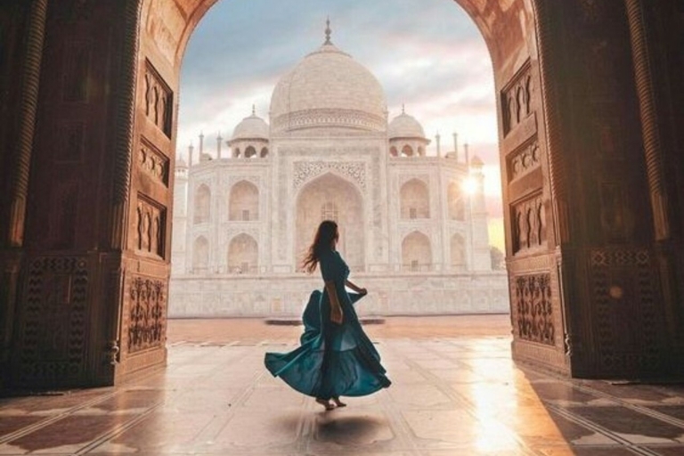 Taj Mahal: całodniowa prywatna wycieczka po Agrze