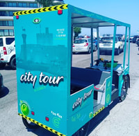 Bus de vélo électrique Tuktuk 4seat Rhodes 30 min Ville - Housity