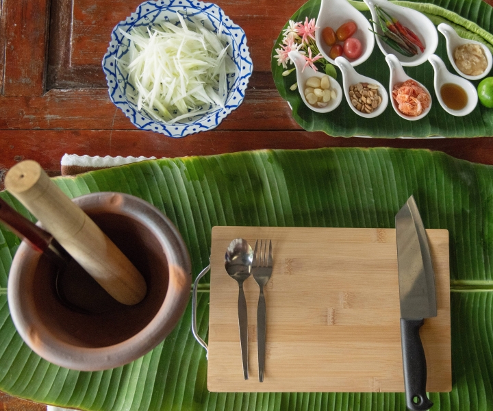 4 gerechten Thaise keukenervaring in Bang Kruai, Nonthaburi