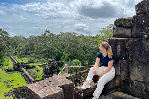 Siem Reap: volledige dag Angkor Wat-tempelervaring met zonsondergangVolledige dag privé-ervaring van Angkor met zonsondergang