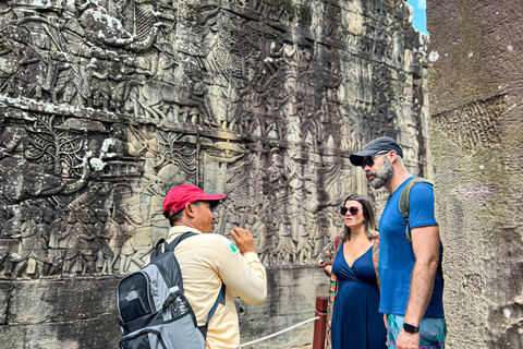 Siem Reap: Ganztägiges Angkor Wat-Tempel-Erlebnis mit SonnenuntergangGanztägige private Besichtigung von Angkor mit Sonnenuntergang