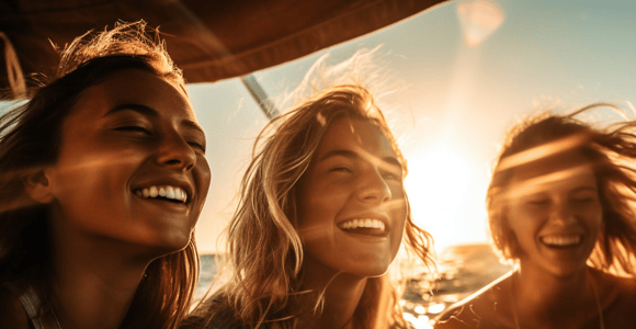 Lissabon: Bootsfahrt bei Sonnenuntergang mit DJ und Open Bar