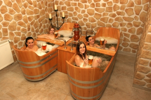 Prague: Beer Spa Bernard with Beer and Massage Option Beer spa with unlimited Beer and Massage 20 minutes