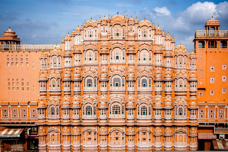 From New Delhi: Amer Fort & Jaipur City Tour By Train Transport & Guide Services only