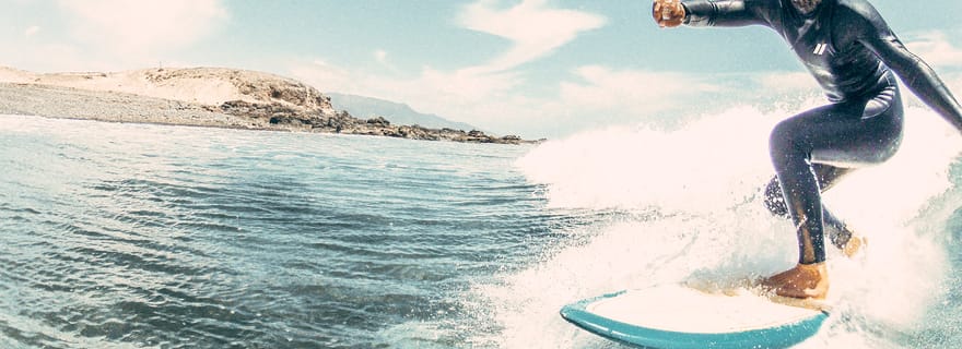 La Pared : cours de surf classique dans le sud de Fuerteventura