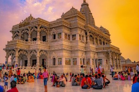 From Agra: Mathura and Vrindavan Day Trip by CarPrivate Transport Car + Private Tour guide