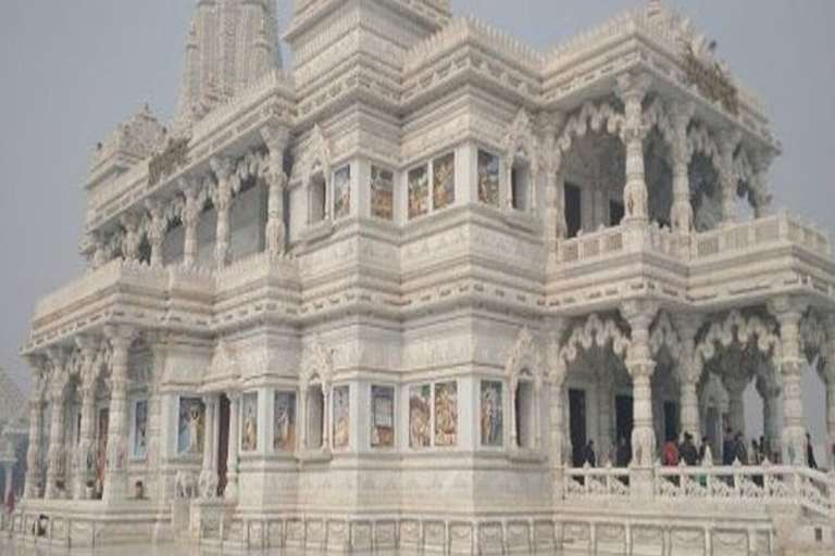 De Agra: Viagem de 1 dia a Mathura e Vrindavan de carroCarro de transporte privado + guia turístico privado