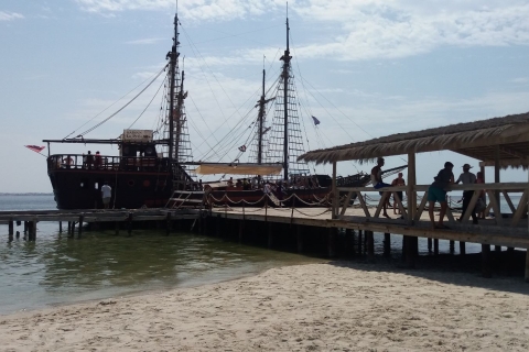 Djerba: day by pirate boat to Flamant Island