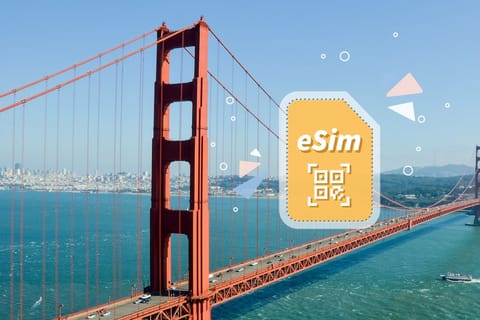 San Francisco: USA eSIM Roaming (Optional with Canada)