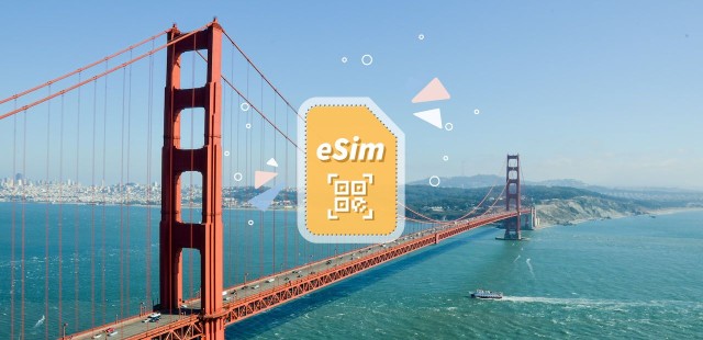 Visit San Francisco USA eSIM Roaming (Optional with Canada) in San Mateo, California