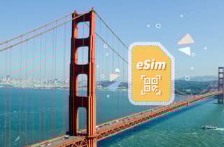 San Francisco: USA eSIM Roaming (optional mit Kanada)