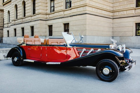 Prague streets in Vintage convertible, Prague castle tour Prague: Old Town and Prague castle sightseeing tour