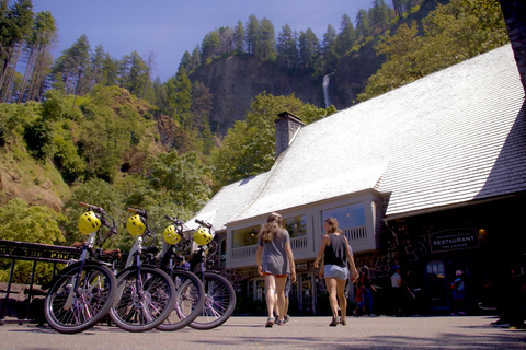 Portland: Excursión panorámica autoguiada en bicicleta eléctrica por las cataratas MultnomahPortland: Excursión autoguiada en bicicleta eléctrica por las cataratas Multnomah