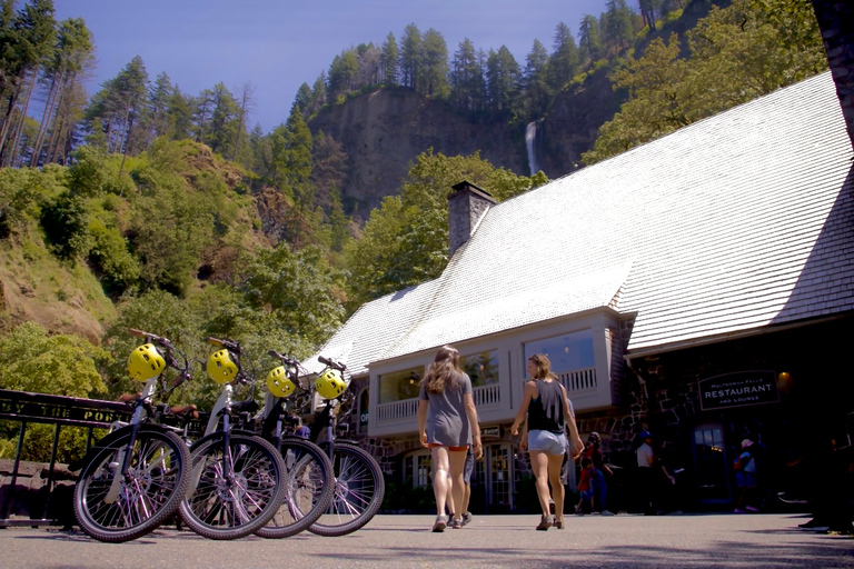 Portland: Excursión panorámica autoguiada en bicicleta eléctrica por las cataratas MultnomahPortland: Excursión autoguiada en bicicleta eléctrica por las cataratas Multnomah